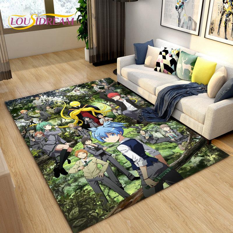 Assassination Classroom Octopus Teacher Area Rug,Carpet Rug for Living Room Bedroom Sofa Doormat Decoration, Non-slip Floor Mat