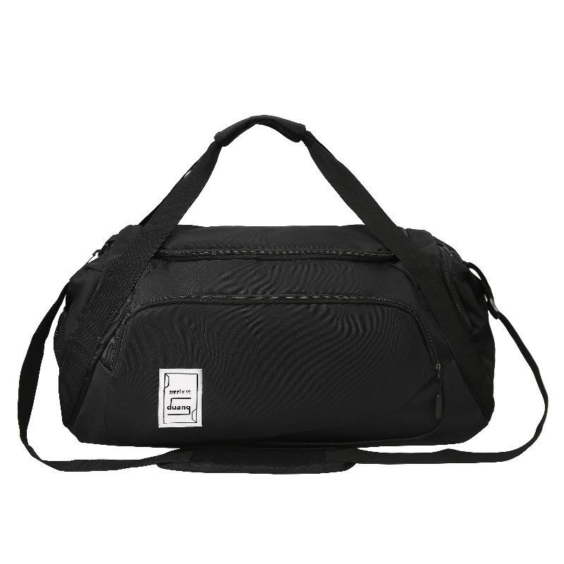 Travel Bag Large Capacity Duffel Bag Hip Hop Trendy Cool Shoulder Bag Fitness Bag Business Trip Boarding Bag Can Be Set with Tie Rod