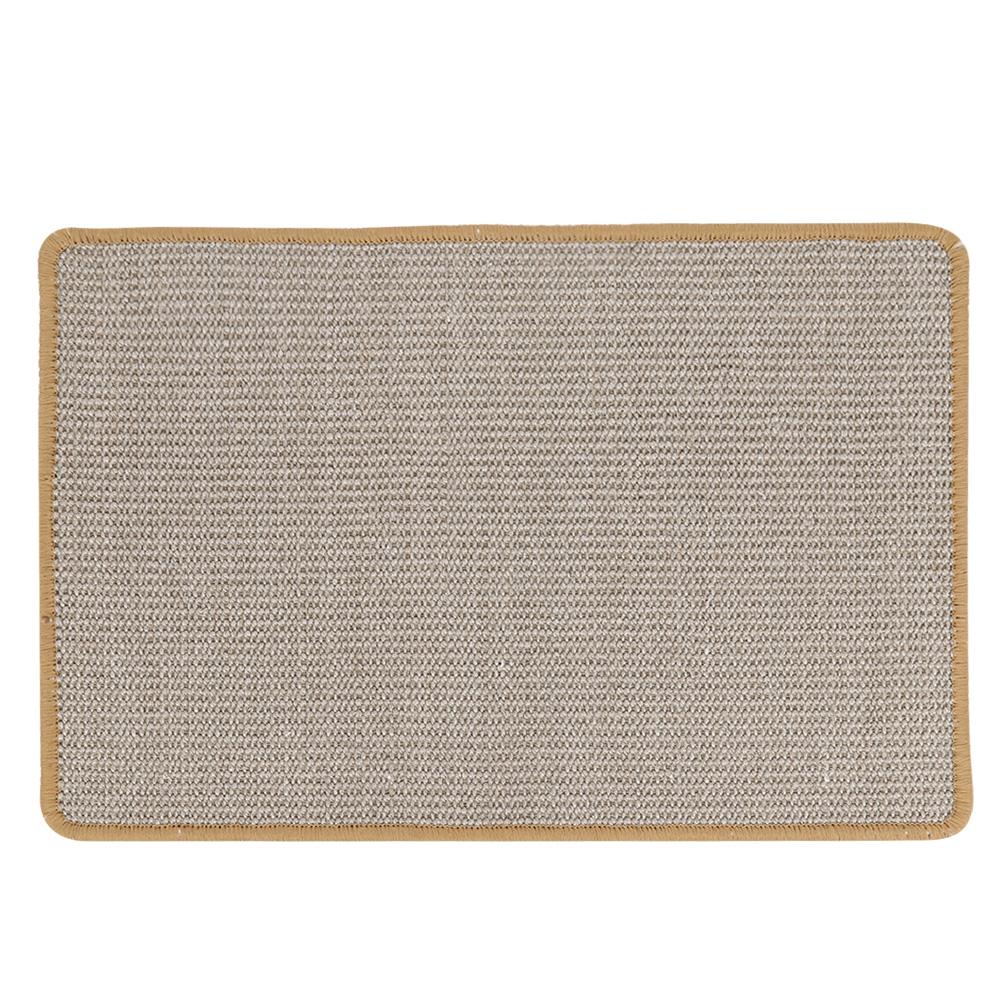 

Cat Toy Supplies Scratcher Scratching Grinding Claws Non-Slip Natural Sisal Mat Pad(Brown L)