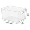 Clear Plastic Organizer Storage Bins,Kitchen Organization Or Pantry Storage