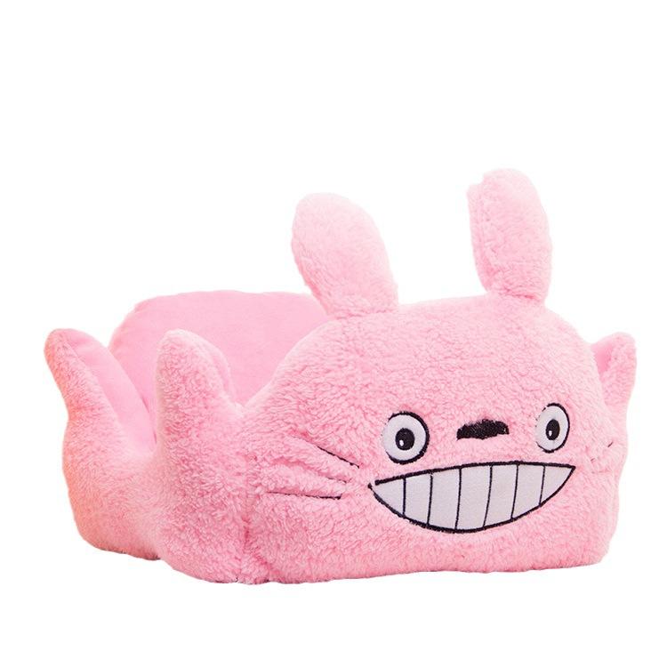 

Товары для животных Милое гнездо с мордочкой Тоторо, теплая собачья кровать, разноцветный диван-кровать для собак Four Seasons S 37 * 34cm