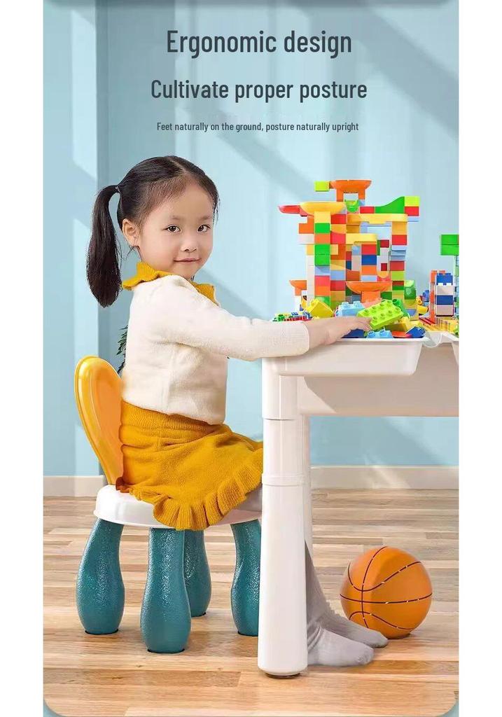 2026 New Model: Children's Educational Building Block Table, Multifunctional Puzzle Game for Ages 3-6