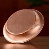 Tibetan Copper Plate 15.4cm Engraving Buddhism Brass Dish Auspicious Tantra Altars For Buddha Tray Desktop Home Gift Decorative