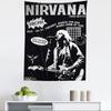 Nirvana Band band rock grande arazzo stampato arte appassionato di musica decorazione per la casa decorazione per la casa di fantascienza