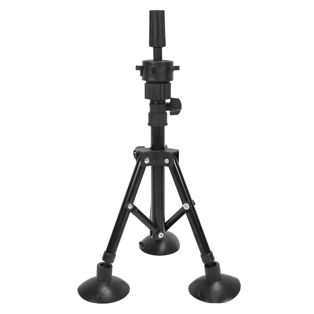 Metall Schaufensterpuppenkopfständer Verstellbar Friseur Übungskopf Stativ Zubehör Schwarz