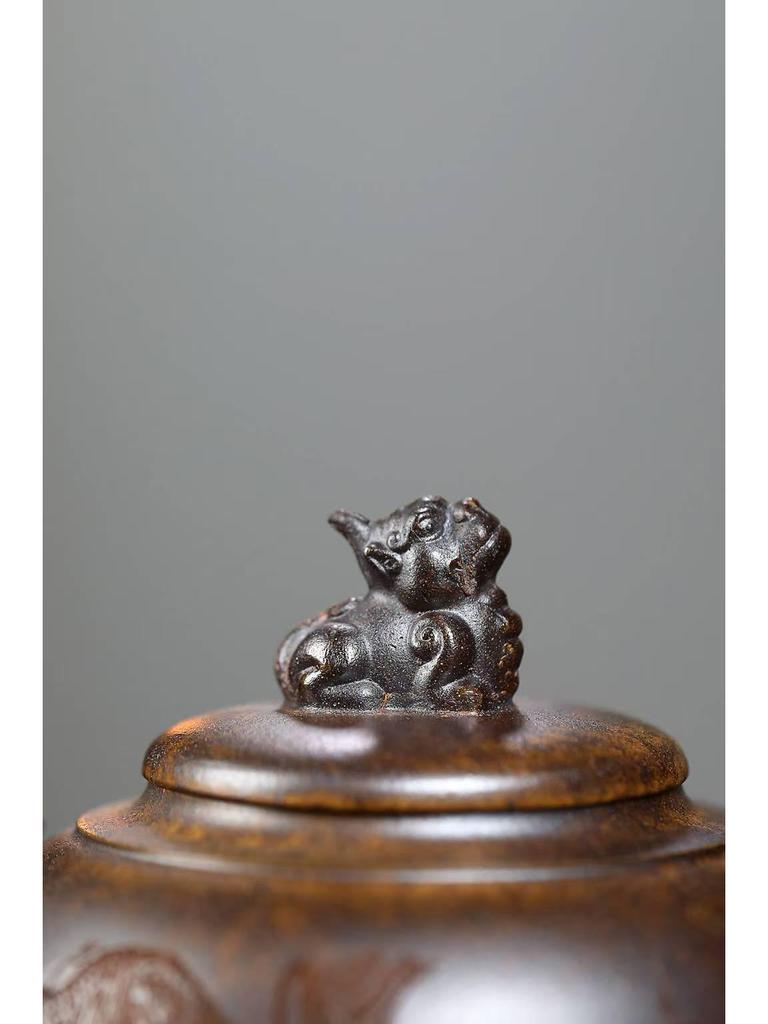 Authentic Duan Ni Yixing Zisha Qilin Teapot - High-End Kung Fu Tea Set Gift