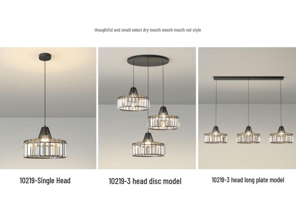 Simple Modern Crystal Chandelier for Restaurant or Bedroom