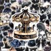 10/30/50pcs Dark Gothic Bowknot Cartoon Stickers Aesthetic Decoration Decals DIY Phone Stationery Guitar Waterproof Sticker Toys