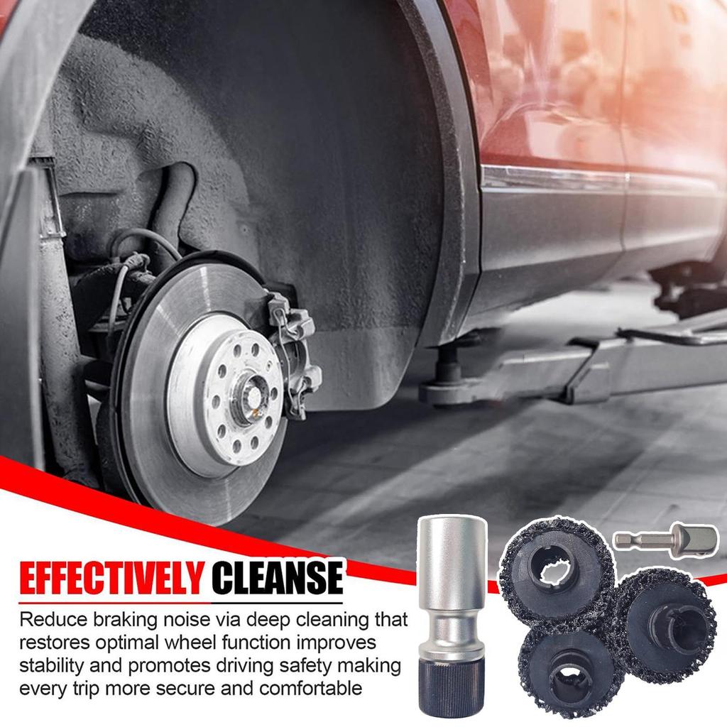 Wheel Hub Cleaning Tool Hub Rust Detailing Removal Multifunctional Wheel Axle Head Rust Removal Tool For Vehicle Truck Garage