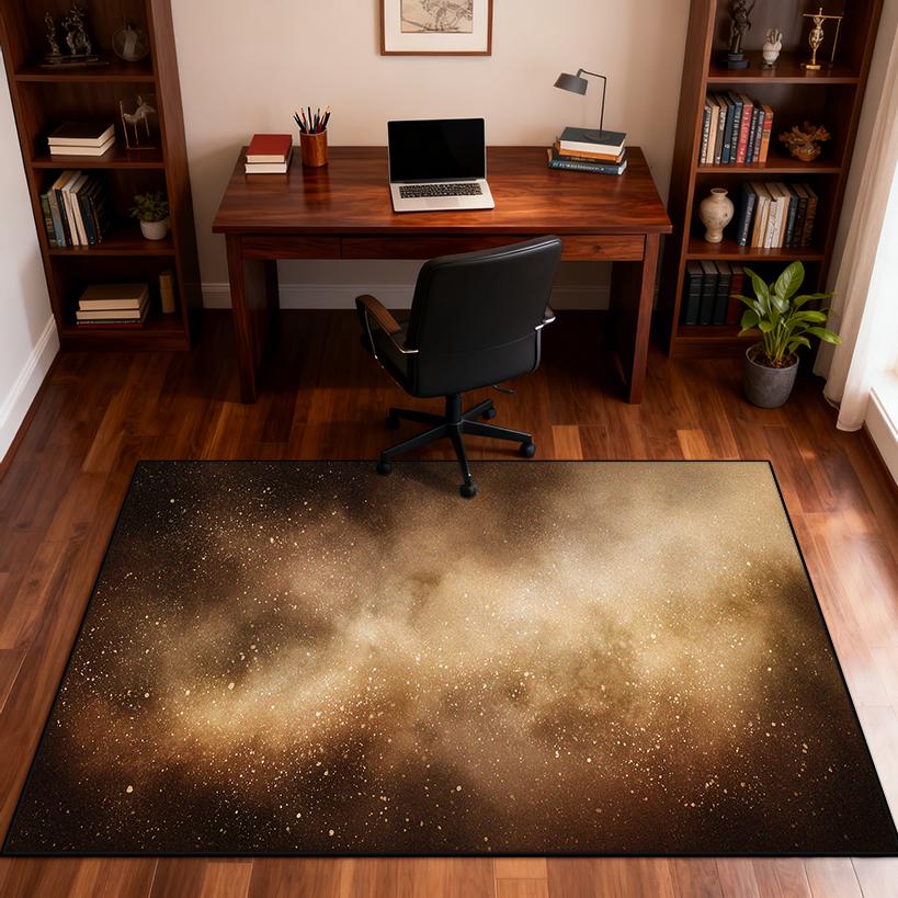 3D Aurora Design Bedroom Bedside Carpet Starry Sky Decoration Washable Living Room Rug Cloakroom Study Non-slip Tables Chair Mat