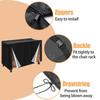 420D Oxford Cloth Folding Chair Storage Rack Cover Waterproof UV Resistant Size 186x89x107cm for Patio and Garden
