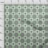 oneOone Cotton Flex Arctic Blue Fabric Floral & Tiles Moroccan Sewing Craft Projects Fabric Prints By Meter 40 Inch