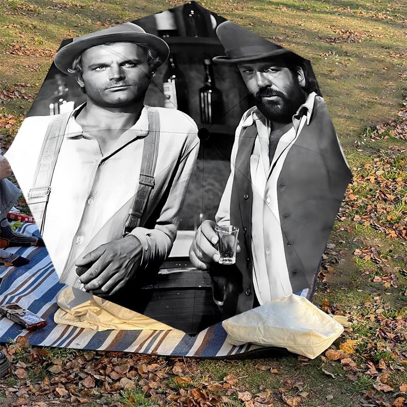 1PC Drinkers ... Old West Umbrella-8-Rib Reinforced, Automatic Open, Lightweight & Durable, Cute Fashion Accessory for Outdoor-T207