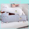 Plush Cartoon Cat Toy Stuffed Doll Sleeping Bed Headrest Decoration Kids Gift