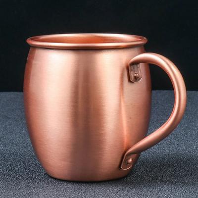 530ML 100% czysty miedziany kubek Moscow Mule kubek bębnowy kubek koktajlowy czysty miedziany kubek restauracja bar zimny napój kubek