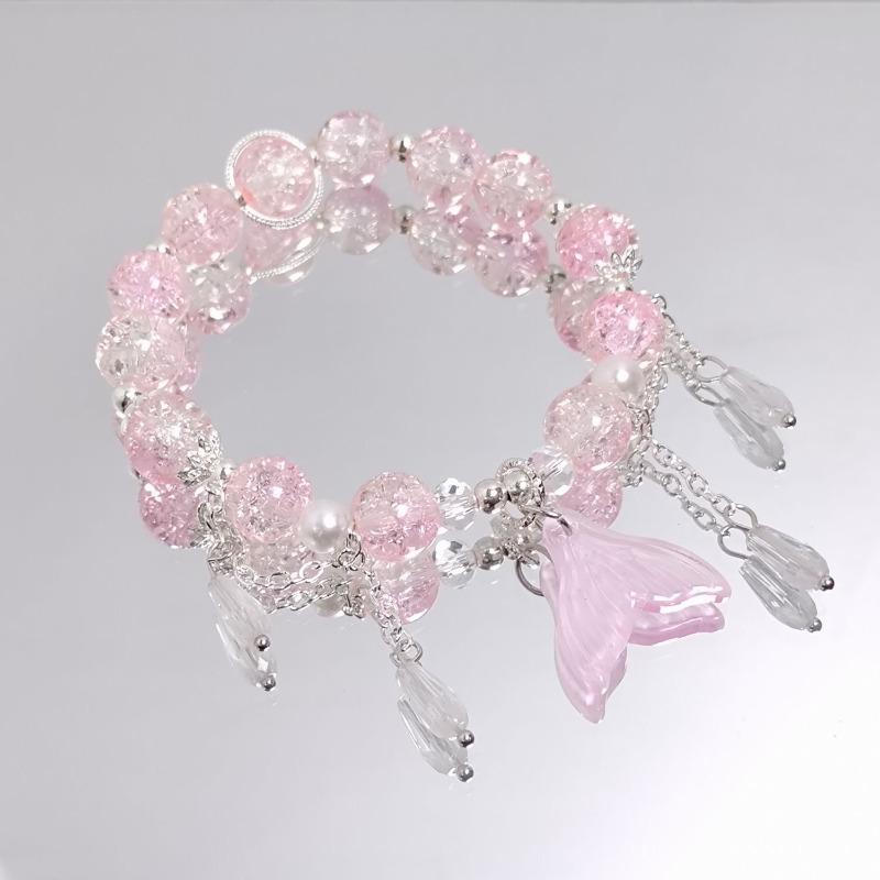 Super Divine Crystal Butterfly Bracelet - Women's Unique High-Class Elegant Sweet Beaded Multi-Purpose Handcuff Jewelry