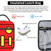 Geometry Cube Game Thermal Insulated Lunch Bag for Travel  Portable Food Bag Container Men Women Cooler Thermal Lunch Box