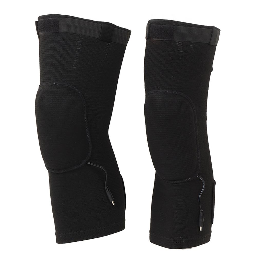 1 Pair Heated Knee Pads Constant Temperature Keep Warm Rechargeable Flexible Heated Knee Brace Wrap