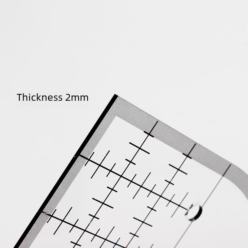 Multifunctional Non-Slip Acrylic Quilting Ruler with Rounded Edge for DIY Sewing and Patchwork