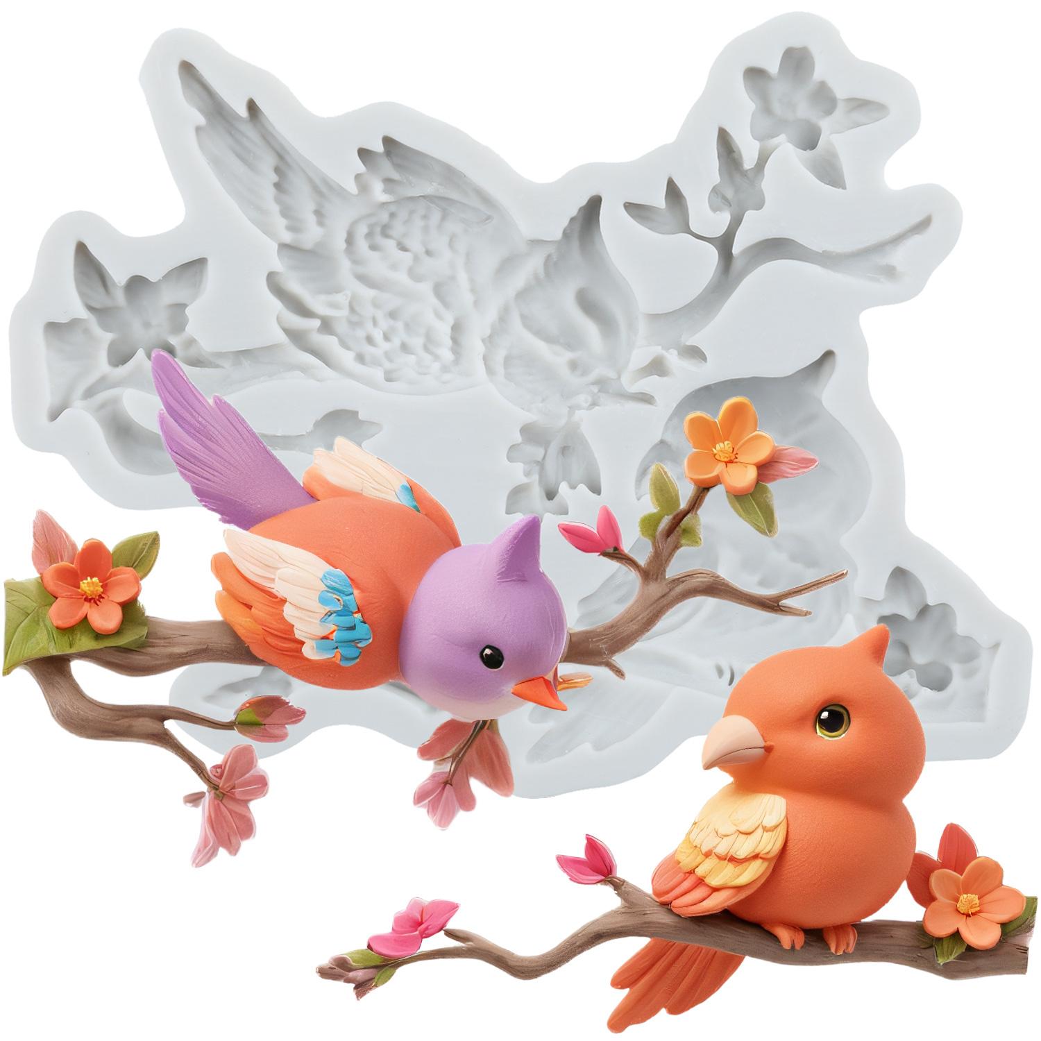 

Сорока Птица Силиконовые Формы Ветка Форма для Мастики Инструменты для Украшения Торта Топпер для Кексов Конфета Шоколад Форма для Гампасты серый