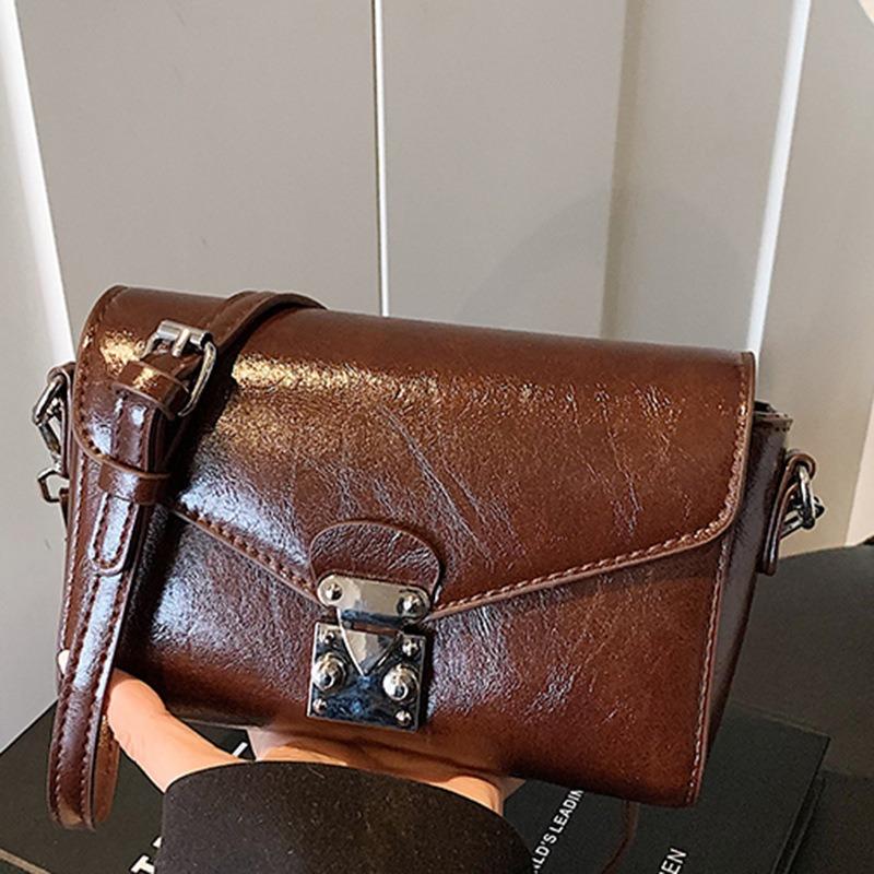 New high-value retro small bag women's autumn and winter trend fashion shoulder bag women's fashion small square bag