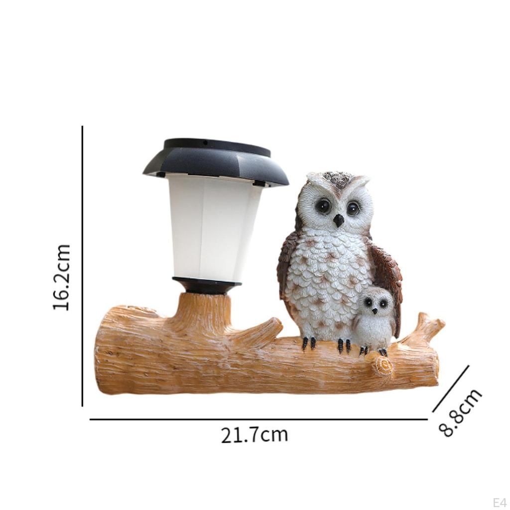 Socha solární zahrady Socha zvířete Venkovní figurka Světelná ozdoba na dvorek na dvorku