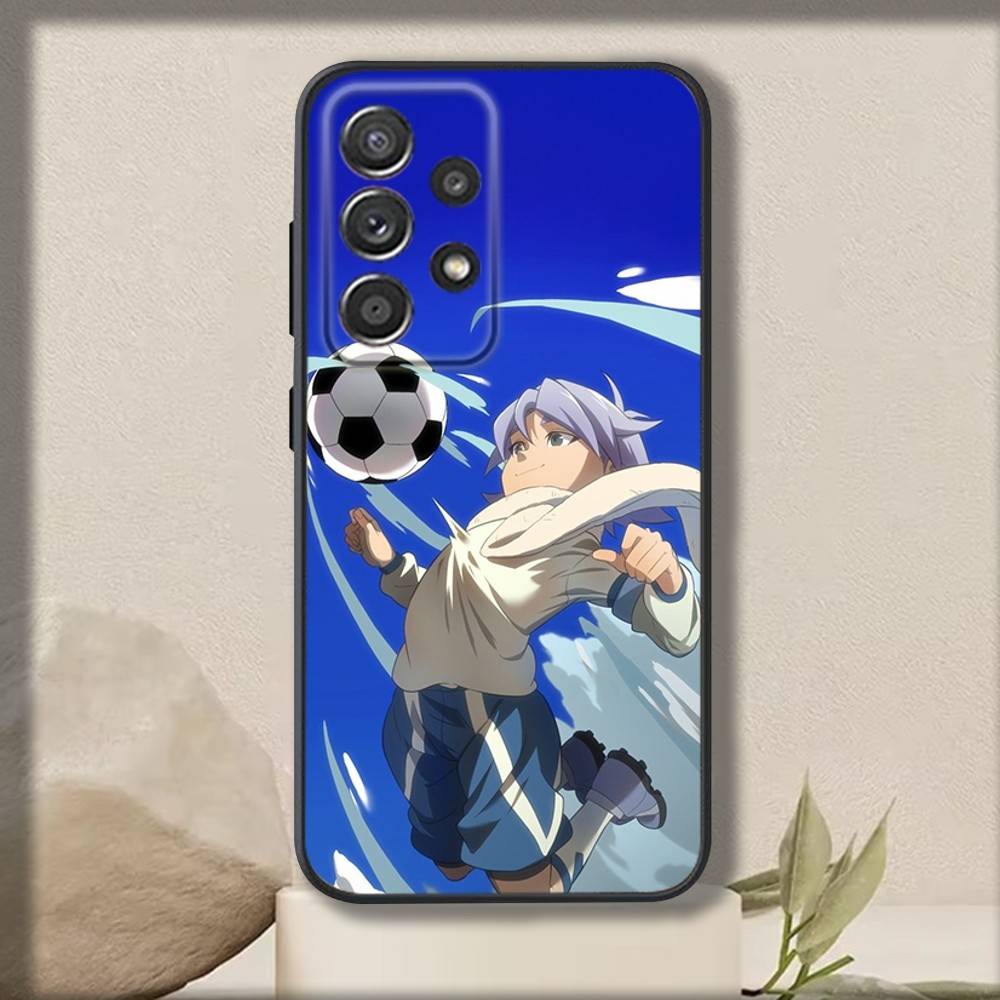 Anime I-InazumaS Elevens Phone Case For Samsung S 25,24,23,22,30,21,10,9,Ultra,Plus,Lite,FE,4,5 G Soft Black Case