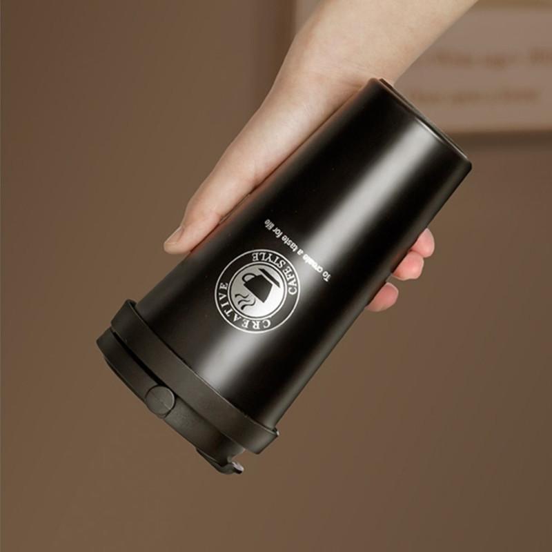 500ml Double Stainless Steel Coffee Thermal Mug Seal Leak-Proof Tea Beer Cup Travel Water Bottle Car Vacuum Flask with Lids