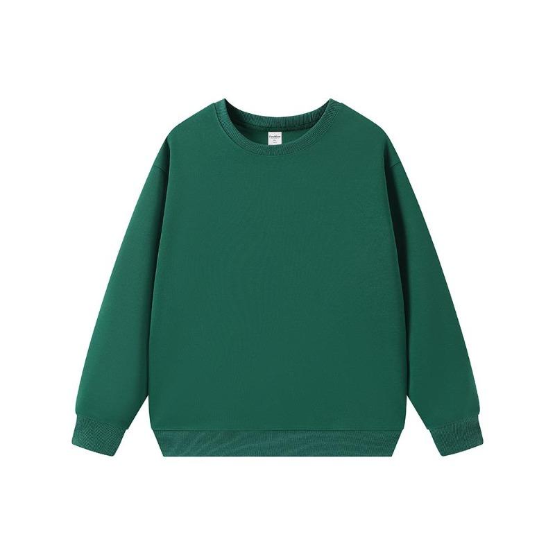 Modisches 330g Oversized Casual Herren American Streetwear Einfarbig Rundhals Sweatshirt - Herren Herbst Winter Basic Sweatshirt