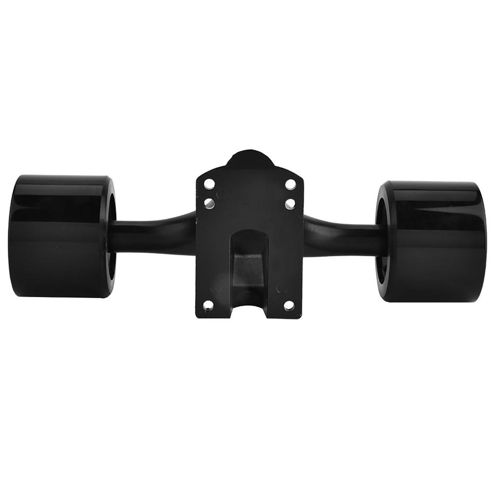 2pcs   Truck with Skate Wheel Riser Pad Bring Accessory(black shaft black wheel)