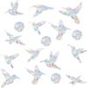 54 Pieces Birds Static Window Clings Anti Collision Window Decals for Bird Strikes, Glass Door Window Stickers, Stop Birds Flying Into Windows,