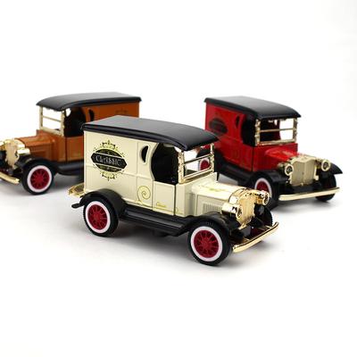 1 vnt. Retro lydinio automobilio modelis FT Vintažinis automobilis Metalinis Ford automobilis Dovana berniukui Kolekcija Žaislai