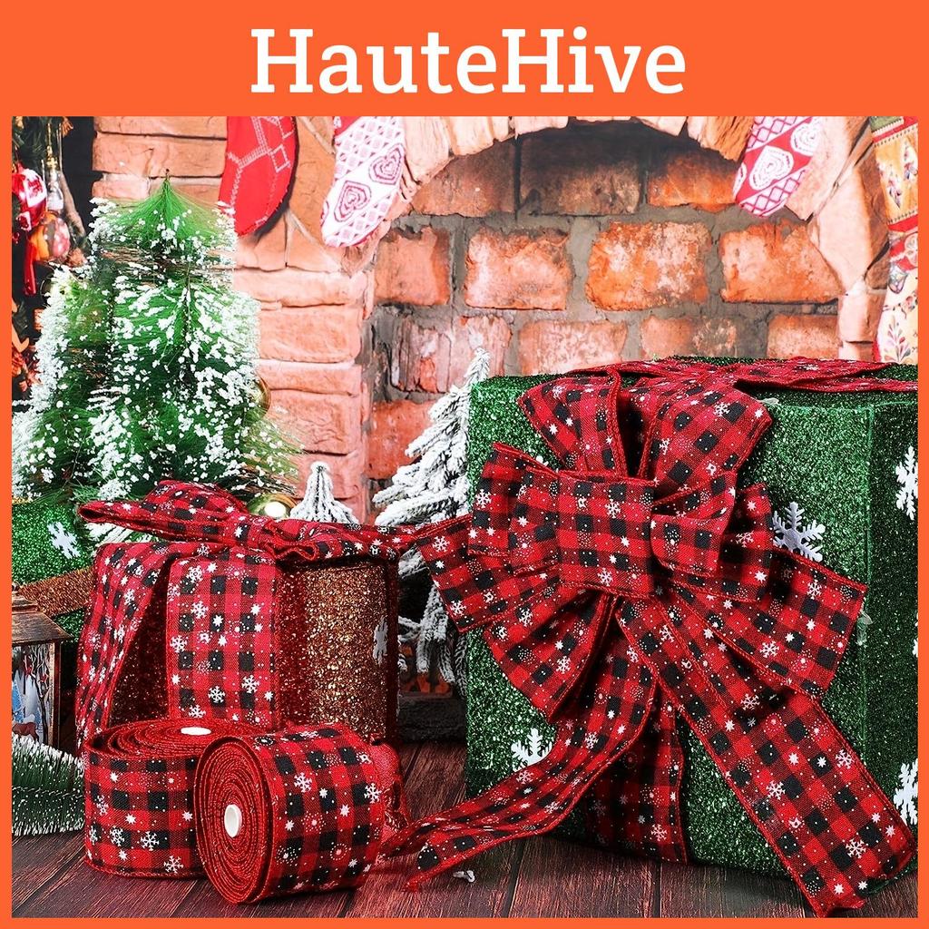 Stylish And European American Christmas Fabric Ribbon For Festive Event Decoration