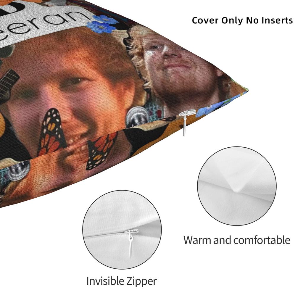 Ed Sheeran Loop Tour 2026 Pillowcase Merchandise Printing Cushion Cover Decorative  Pillow Case Cover Home Multiple Sizes