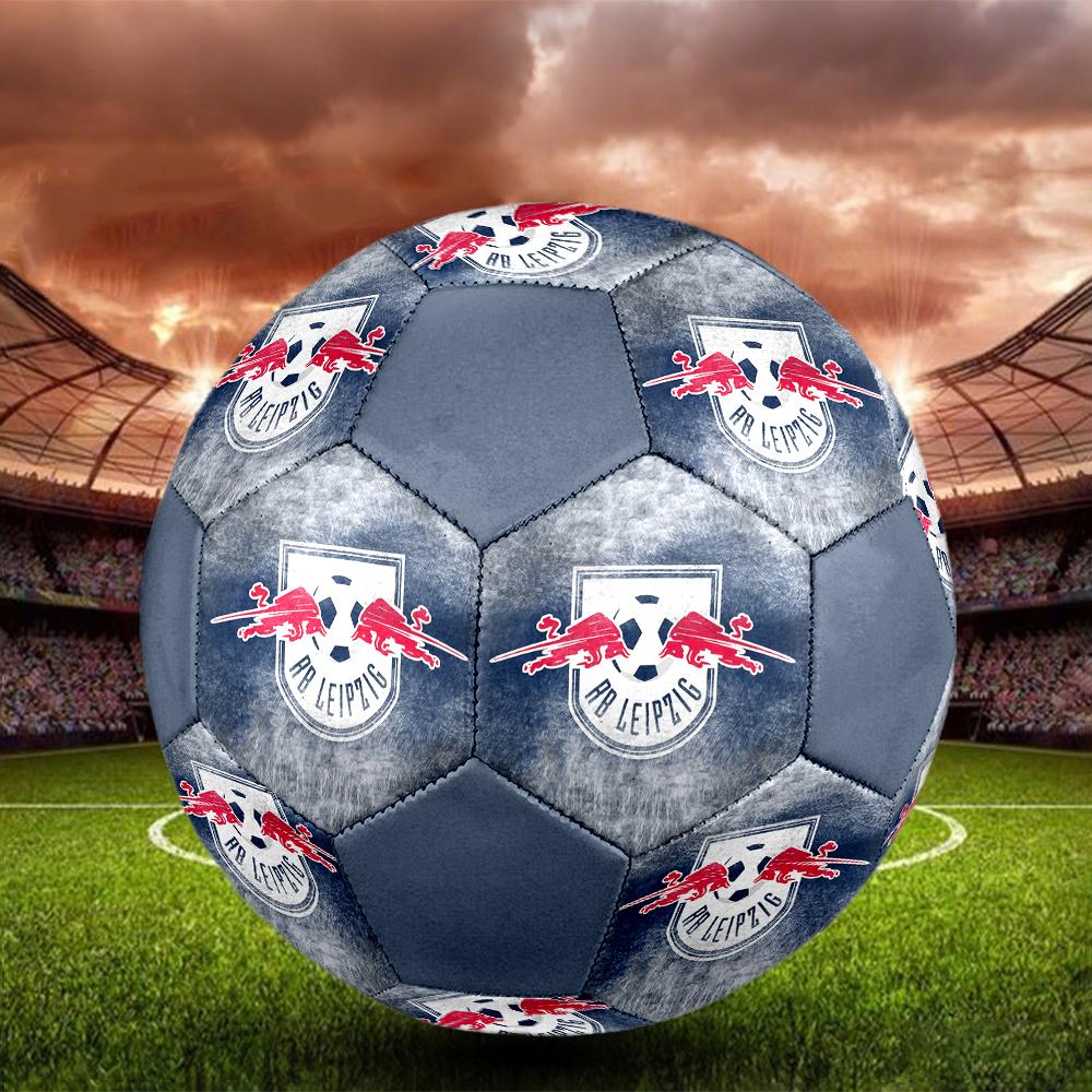 RB Leipzig Fußball, bunt, für alle Altersgruppen geeignet, maschinengenäht, PVC-Material, Wettkampfqualität, langlebig und hoher Rückprall