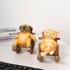 2026 New Recliner Cat Dog Animal Resin Decoration for Home Office Healing Desktop Gift Decoration Decorative Car Model Ornaments