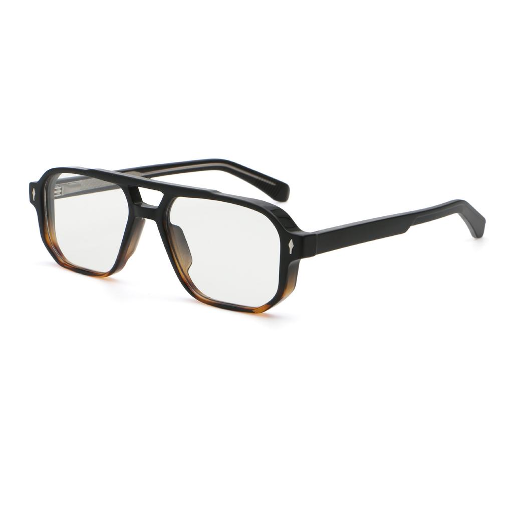 Transparent Computer Reading Glasses Frame Women Anti Blue Light Square Eyewear  Black Eyeglasses Presbyopic Glasses For Men