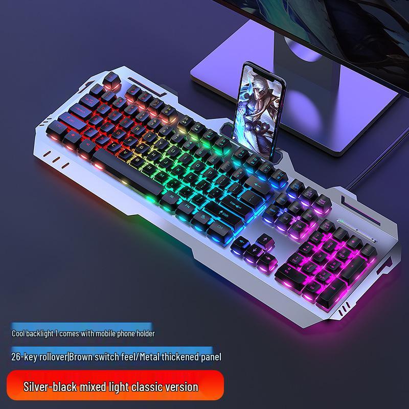 GX80 Wired Mechanical Keyboard, Mouse & Headset Set for E-sports Gaming Laptops
