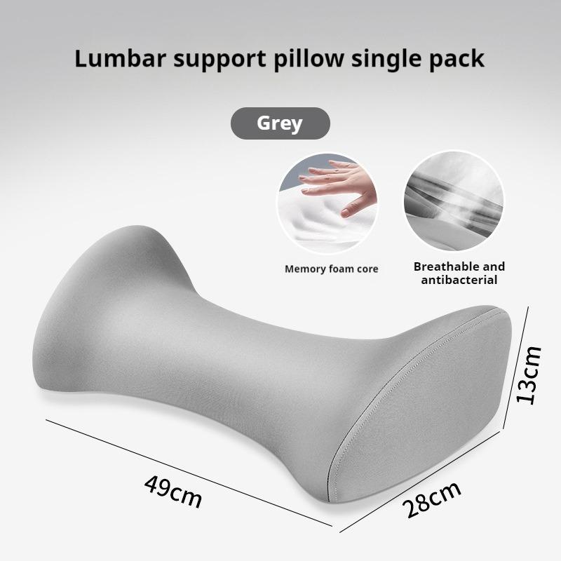 Lumbar Support Pillow for Sleeping Washable Bolster Pillow Ergonomic Waist Pillow for Office Chair Woman Couch Car Seat Pregnant