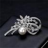 Elegant Narcissus Brooch Pearl-Embellished  Flower Pin For Clothing