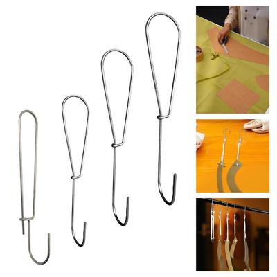 12Pcs Pattern Hooks Metal Industrial Clothing Design Storage Home Tailors Hanger Arts Crafts Easy Hanging Pattern Hanging Hook