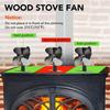 Heat Powered Stove Fan for Wood Fast Start 4-Blade Fireplace Fans Ultra Quiet Increases 80% more Warm Air Energy Saving