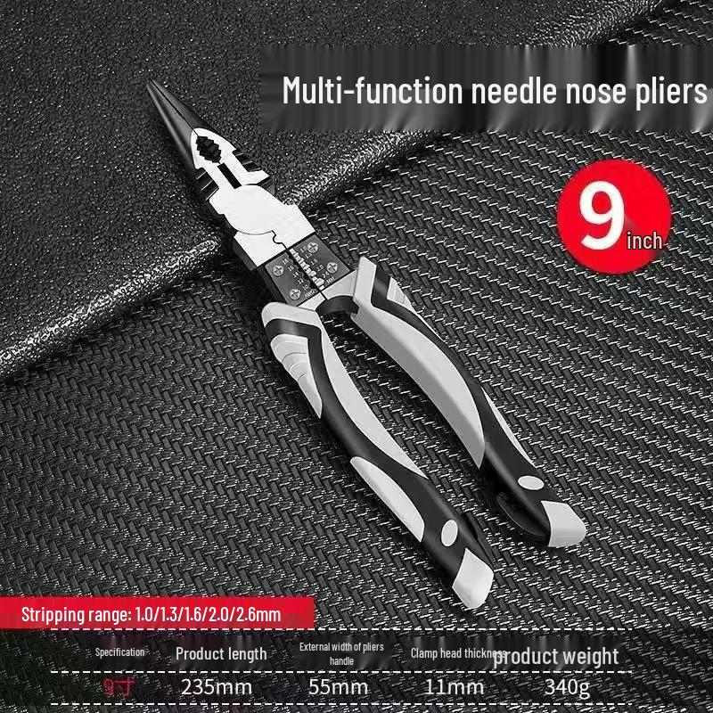 Multifunctional Angled & Pointed Nose Wire Cutters for Electricians