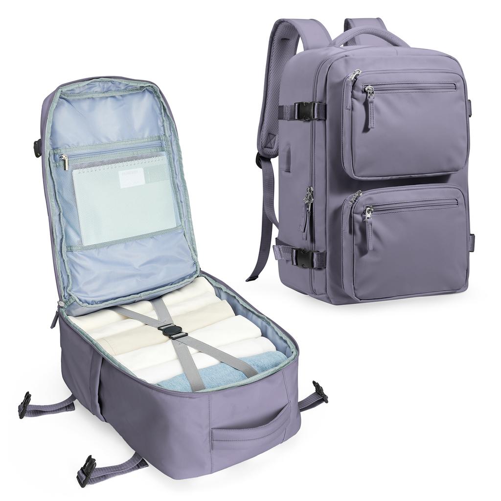 YOODI 30L Reiserucksack – Handgepäck 45x36x20 Cm, Wasserdicht, Mit Laptopfach 17 Zoll