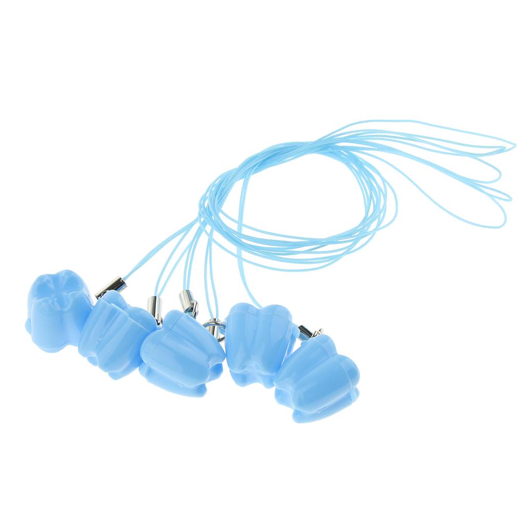 Kids Tooth Box Plastic Tooth Savers Necklace Keepsake Pendant for Children Lost Teeth Storage