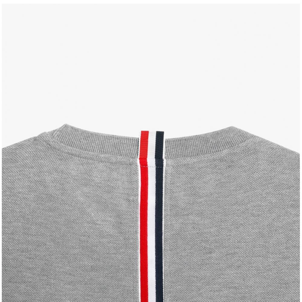 Tom Brown Mjs056a 00050 055 Center Back Stripe Pique Mens Short Sleeve Tee