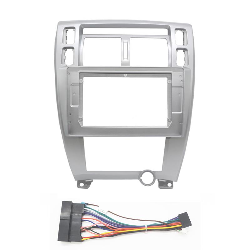 9 Inch 2 Din Android Head Unit Car Radio Frame Kit For HYUNDAI Tucson 2006-2013 Auto Stereo Dash Fascia Trim Bezel Faceplate