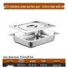 DM 316 Stainless Steel Rectangular Food Pan with Lid