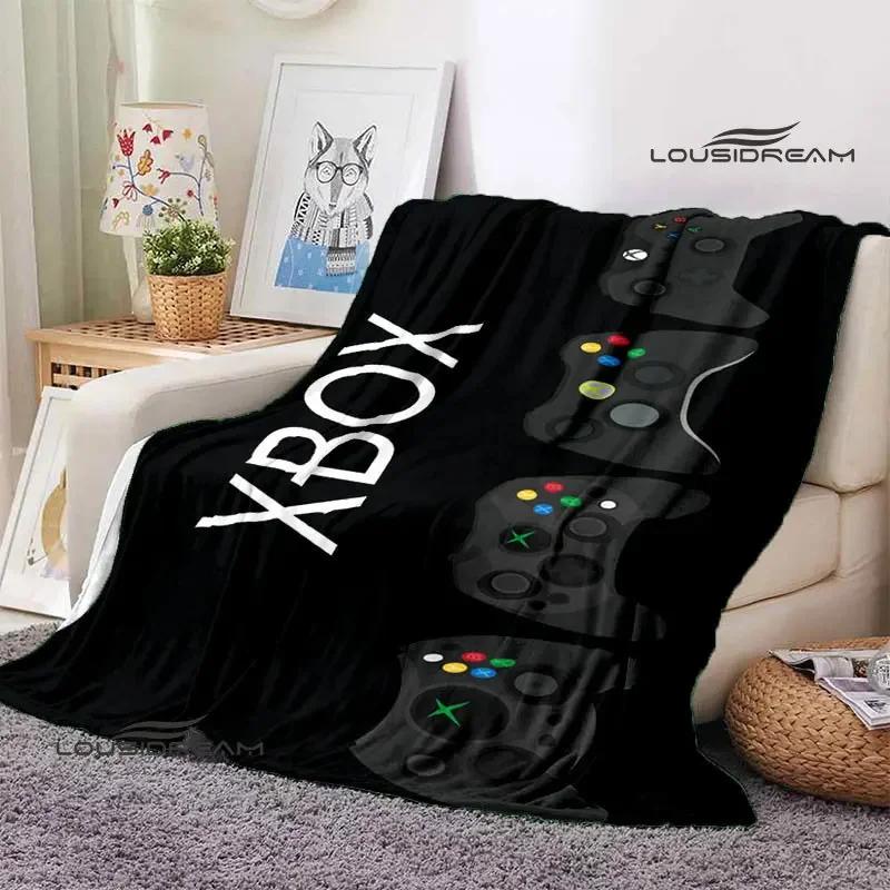 X-BOX LOGO printing blanket Flange Warm and beautiful blanket soft comfort bed blanket Home travel blanket birthday gift
