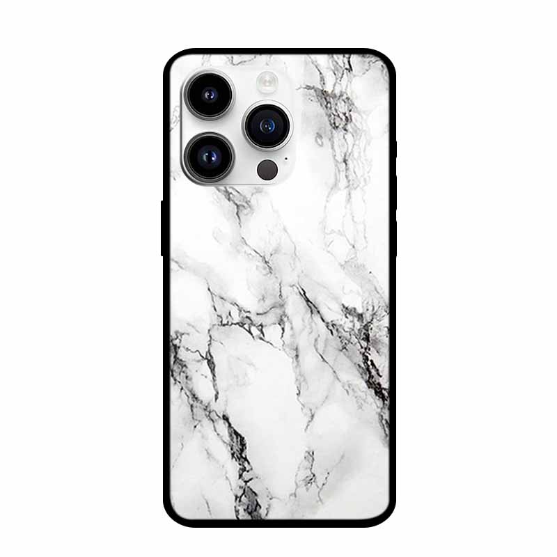 Tempered Glass Case For iPhone 15 Pro Max Hard Glass Back Cover For iPhone 15 Plus iPhone15 Phone Cases Bumper Colorful Shell